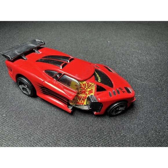 1998 Hot Wheels Crashers "Bi-Sector" Car – Technique T9 Red – GUC - Picture 7 of 8